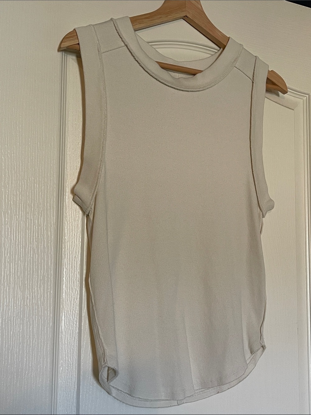 We The Free Sleeveless Ribbed Tank - Cream